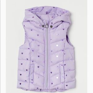 H&M hooded puffer vest for toddler girl